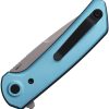 Reate PL-XF Pivot Lock Blue Folding Knife Nitro V Steel