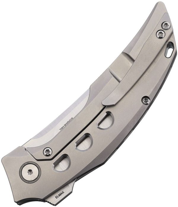 Reate Velocity Framelock BB Folding Knife Elmax Steel Titanium