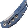Reate Velocity Framelock Folding Knife Blue Titanium Elmax 3"