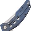 Reate Velocity Framelock Blue Folding Knife Elmax Steel EDC
