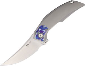 Reate Velocity Framelock Folding Knife Elmax Zircuti Titanium