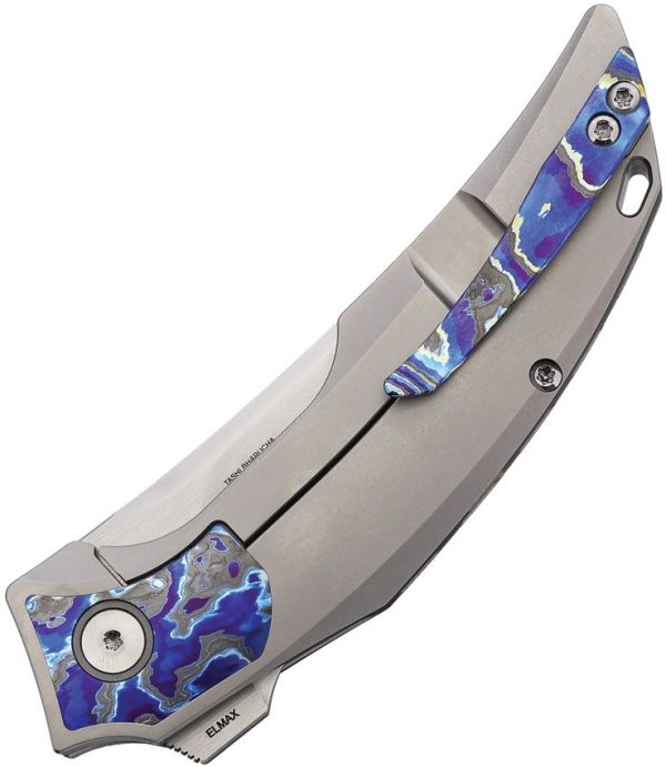 Reate Velocity Framelock Folding Knife Elmax Zircuti Titanium