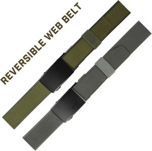 RED2026OG.jpg Red Rock Outdoor Gear Scout Tactical Belt - Gray/Green Nylon