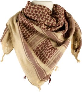 Red Rock Outdoor Gear Shemagh Head Wrap Tan/Brown Cotton