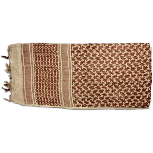 Red Rock Outdoor Gear Shemagh Head Wrap Tan/Brown Cotton