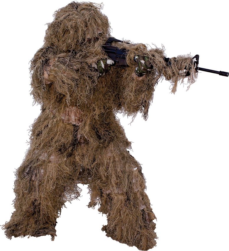 Red Rock Outdoor Gear 5-Piece Ghillie Suit Desert Tan M/L