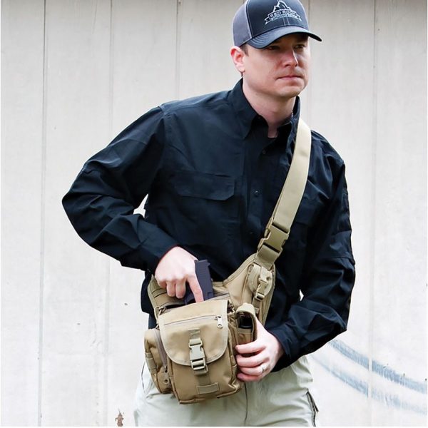 Red Rock Outdoor Gear Sidekick Sling Bag Coyote Brown Tactical