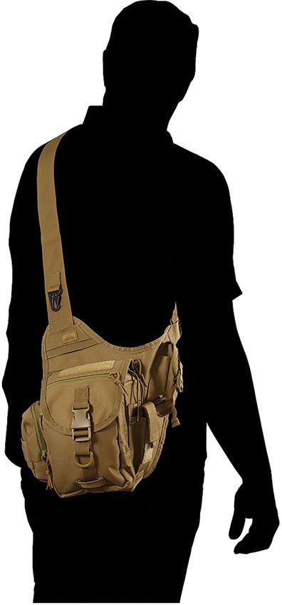 Red Rock Outdoor Gear Sidekick Sling Bag Coyote Brown Tactical