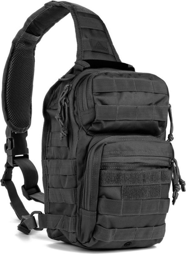 RED80129BLK.jpg Red Rock Rover Sling Pack Black Tactical Shoulder Bag MOLLE