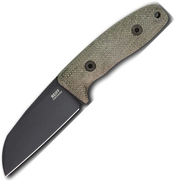 Reiff Knives Circadian Fixed Blade CPM MagnaCut Green Canvas