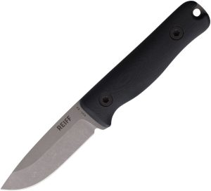 REKF3D11BLBL.jpg Reiff Knives F3 EDC Fixed Blade CPM MagnaCut Black G10