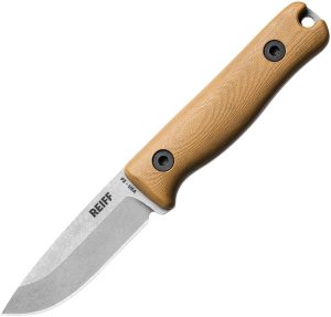 Reiff Knives F3 EDC Fixed Blade CPM MagnaCut Tan G10