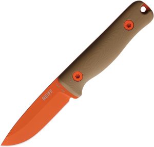 REKF3X12CTBK.jpg Reiff F3 XC Fixed Blade - Coyote Tan G10 Orange