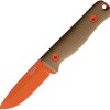 Reiff Knives F3 XC Fixed Blade CPM-3V Orange Cerakote