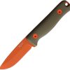 Reiff Knives F3 XC Fixed Blade CPM-3V Orange Cerakote