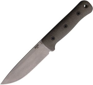 Reiff F5 Gen 2 Fixed Blade - Green Micarta Stonewash