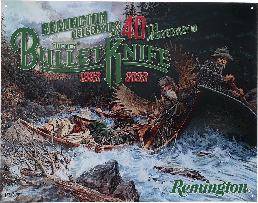RESG9513.jpg Remington 40th Anniversary Tin Sign 12.5" x 16"