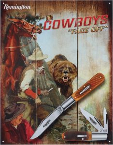 RESG9514.jpg Remington Cowboy Tin Sign - Western Decor