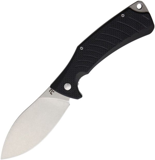 Revo Ness Linerlock D2 - Black G10 Folding Knife