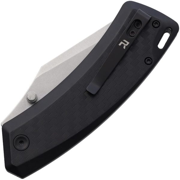 Revo Canyon Button Lock Black FRN Folding Knife