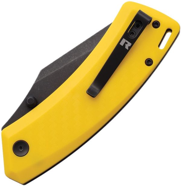 Revo Canyon Button Lock Yellow FRN Folding Knife