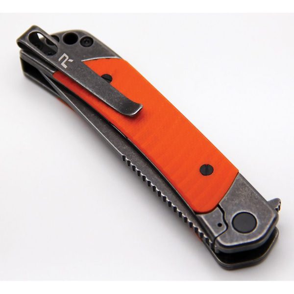 Revo Duo Linerlock Drop Point Orange G10