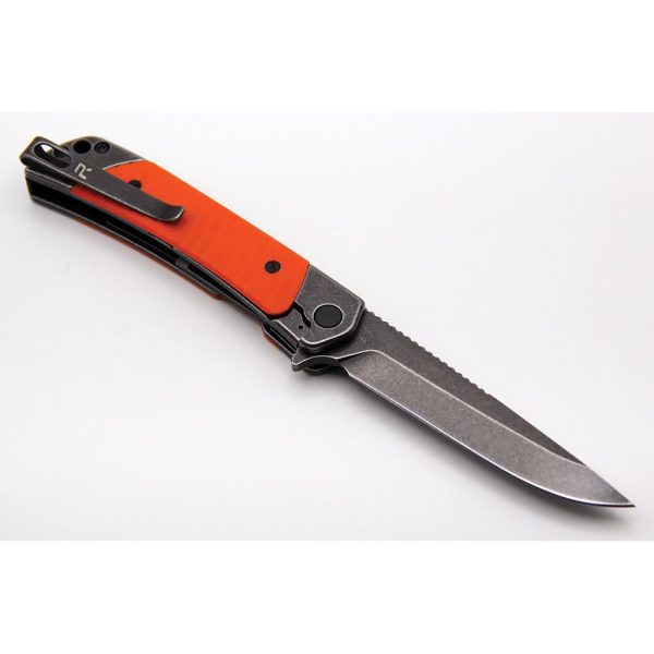 Revo Duo Linerlock Drop Point Orange G10