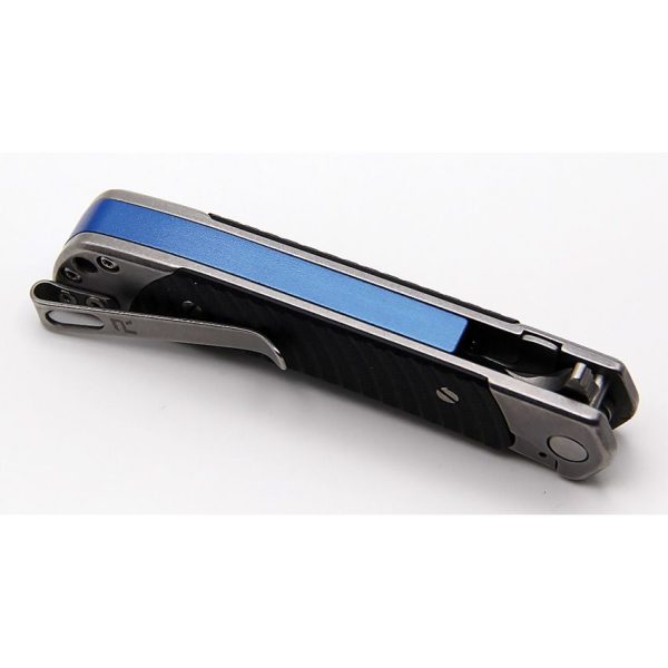 Revo Duo Linerlock Tanto Black Folding Knife 9Cr18MoV