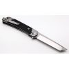 Revo Duo Linerlock Tanto Black Folding Knife 9Cr18MoV