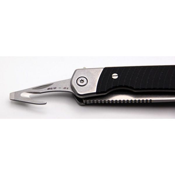 Revo Duo Linerlock Tanto Black Folding Knife 9Cr18MoV