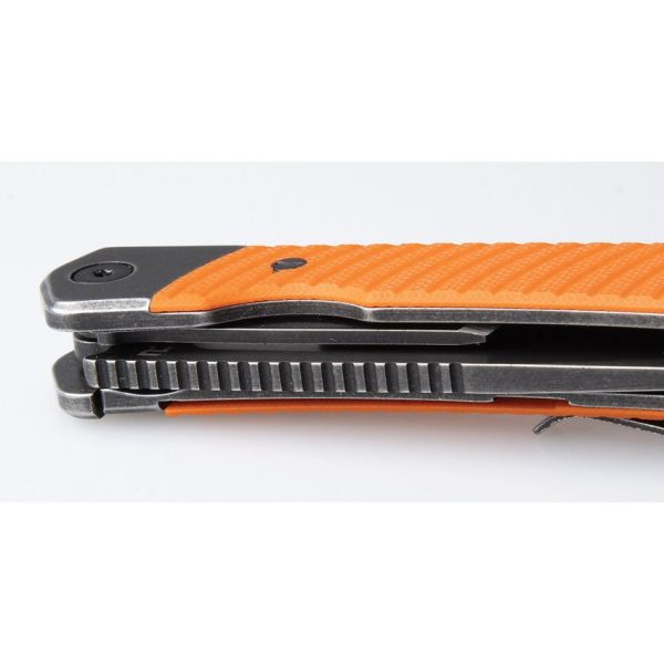 Revo Duo Linerlock Tanto Orange 9Cr18MoV Folding Knife