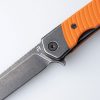 Revo Duo Linerlock Tanto Orange 9Cr18MoV Folding Knife