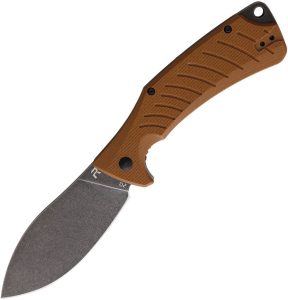 Revo Ness Linerlock Coyote Brown G10 Folding Knife D2 Steel