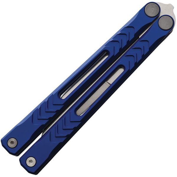 Revo Nexus Balisong Blue Anodized 154CM