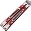 Revo Nexus Balisong Red 154CM Folding Knife 4.5" Blade