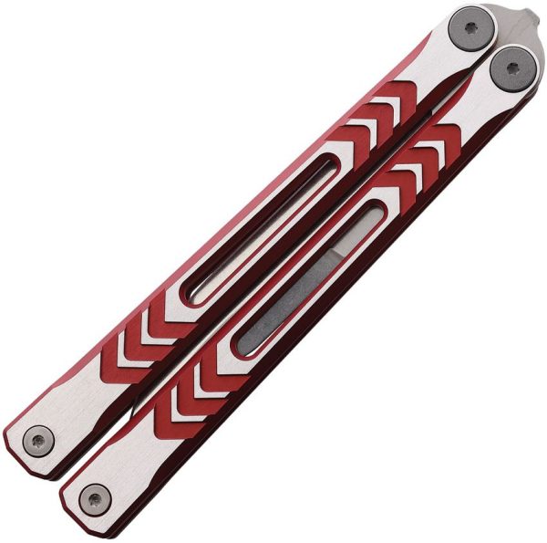 Revo Nexus Balisong Red 154CM Folding Knife 4.5" Blade