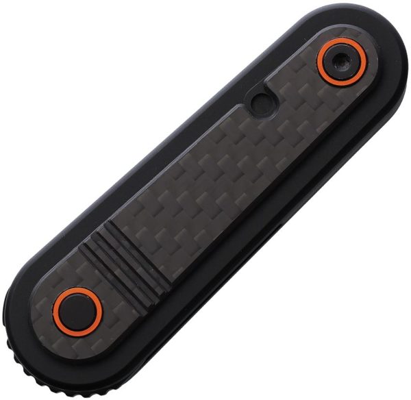 Revo Spirit Button Lock Black Folding Knife 14C28N Blade