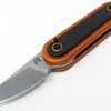 Revo Spirit Button Lock Orange Folding Knife 14C28N Blade