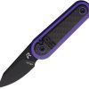 Revo Spirit Button Lock Purple Folding Knife 14C28N Blade