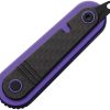 Revo Spirit Button Lock Purple Folding Knife 14C28N Blade