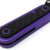 Revo Spirit Button Lock Purple Folding Knife 14C28N Blade