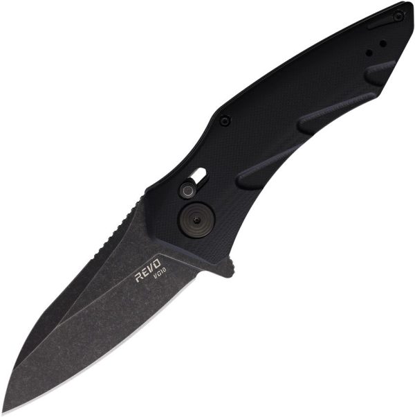 Revo Storm Crossbar Lock Black VG-10 Folding Knife