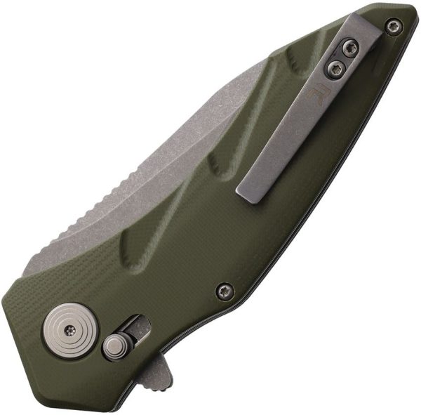 Revo Storm Crossbar Lock Drop Point - Green G10