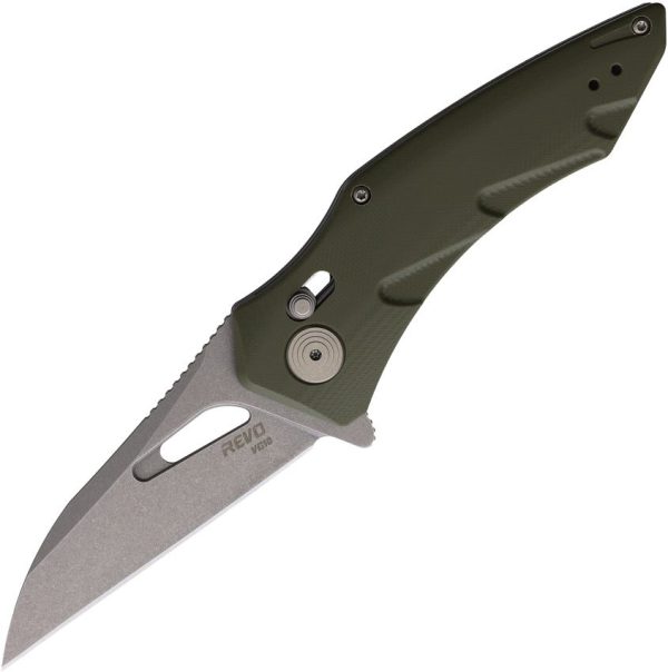 Revo Storm Crossbar Lock Wharncliffe - Green G10