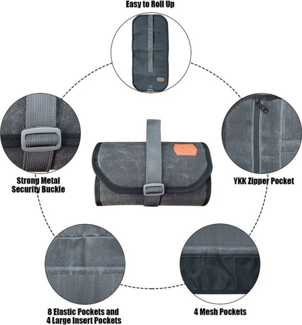 Roaring Fire Pioneer Mini Tool Roll - Waxed Canvas