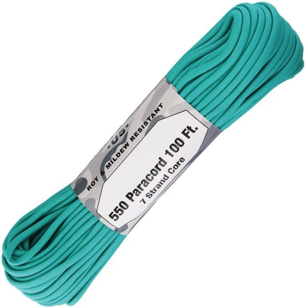 Atwood Rope MFG Parachute Cord Teal Green 100 ft