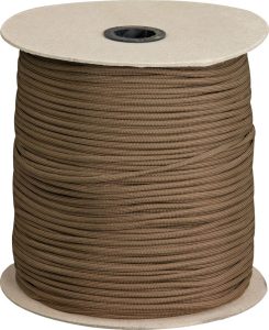 Marbles Parachute Cord 1000 ft Brown 550 lb Rated Survival