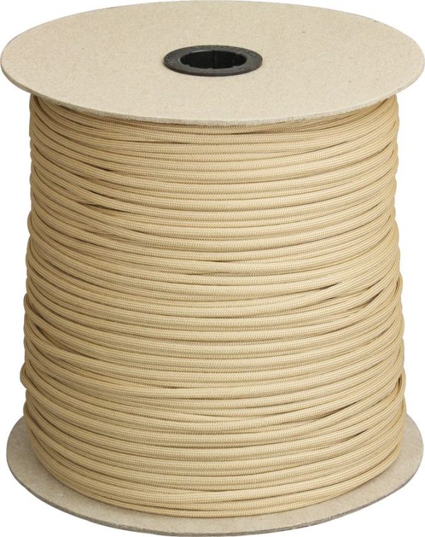 Marbles Parachute Cord Desert Tan 1000ft 550lb Survival Rope