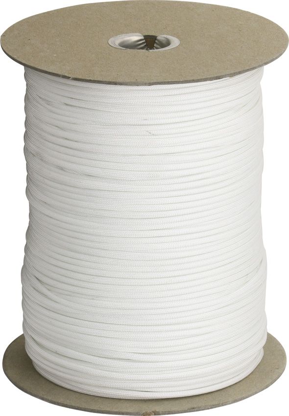 Marbles Parachute Cord White 1000 Ft 550lb Nylon Rope