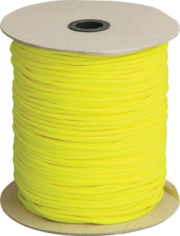 Atwood Rope MFG Parachute Cord Neon Yellow 1000 ft Spool 550lb
